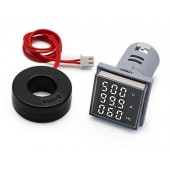 Вольтметр 20~500 VAC + Амперметр 100 А + Частотомер 0-100Hz, белый