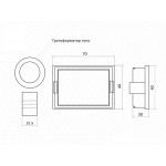 Амперметр-вольтметр цифровой переменного тока D69-2042 (LCD, AC80-300V 0-100A)