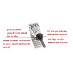 Лазерный диффузный сенсор (NPN, NO) E3FN-DS30C1