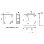 Фотоэлектрический сенсор (рефлективный) Omron E3JK-R4M1 (AC 90-240V)