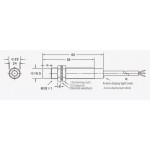 Датчик  приближения / положения индуктивный  LJ18A3-4-Z/BX (аналог CHE18-8NA-A710, LM18-3008NA) - (Cylinder, DC type; NPN, NO)