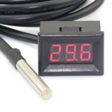 Термометр с выносным датчиком (-50°C ~ 110°С),  LED - красный