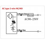 Датчик  приближения / положения индуктивный  LJ18A3-5-J/DZ - (Cylinder, AC type; two wire, NC)