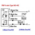 Датчик  приближения / положения индуктивный  LJ18A3-8-Z/CY - (Cylinder, DC type; PNP, NO + NC) 