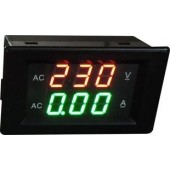 Амперметр-вольтметр цифровой переменного тока YB4835VA (LED, AC130-500V 0-50A)